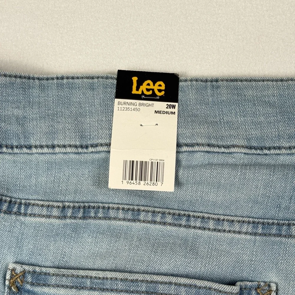 NWT Lee Womens Capri Jeans Size 20W Medium (40x22) Regular Fit Mid Rise Cropped - Picture 7 of 13